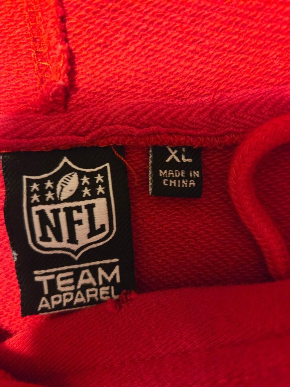 Womens Kansas City Chiefs Tunic Hoodie Sweatshirt XL NFL Team Apparel Graphic - Picture 7 of 9